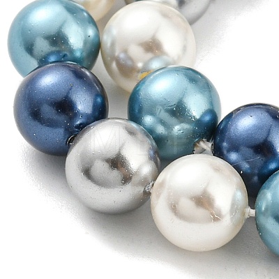 Electroplated Natural Shell Beads Strands SHEL-F008-03B-07-1