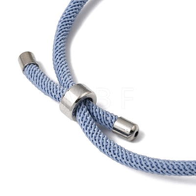 Round Nylon Milan Cord Slider Bracelet Making BJEW-L722-01P-13-1