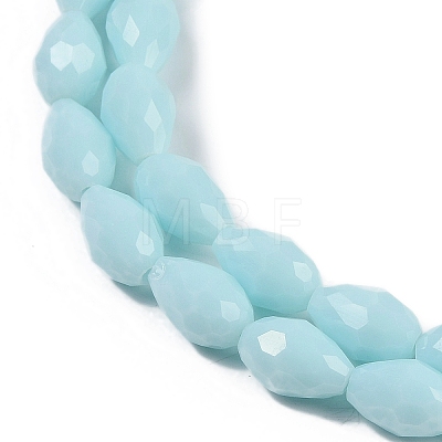 Opaque Solid Color Imitation Jade Beads Strands GLAA-N005-P6mm-D11-1