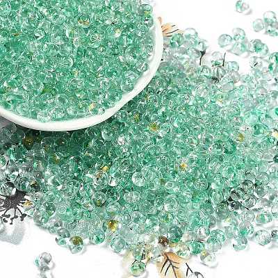 6/0 Spray Paint Glass Seed Beads SEED-H003-11L-1