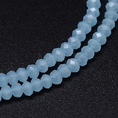Faceted Rondelle Glass Beads Strands GLAA-M028-2mm-B03-1