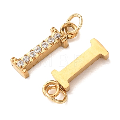 304 Stainless Steel with Crystal Rhinestone Charms RB-CBA5270-11G-I-1