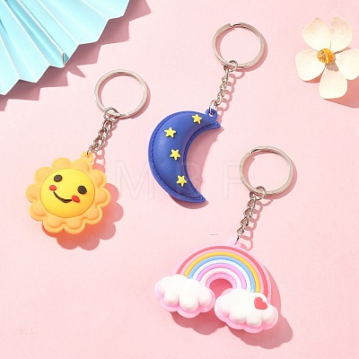 PVC Plastic Pendant Keychain KEYC-JKC00509-1