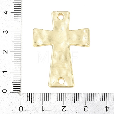 Textured Brass Connector Charm KK-CBA95AE-02B-G-1