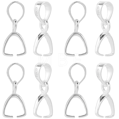 SUNNYCLUE 6Pcs 925 Sterling Silver Pendants Bails STER-SC0001-31-1