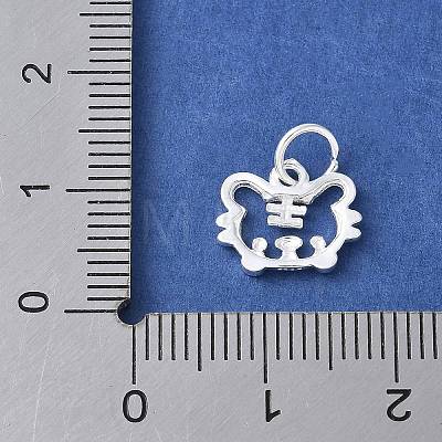 925 Sterling Silver Chinese Zodiac Outline Charms STER-P066-02S-03-1