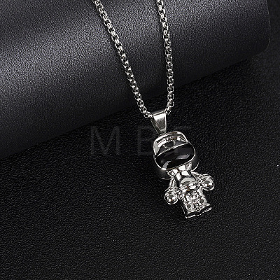 Stainless Steel Astronaut Pendant Necklace XH3172-4-1
