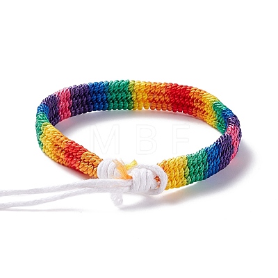 Rainbow Pride Bracelet BJEW-F422-01A-1