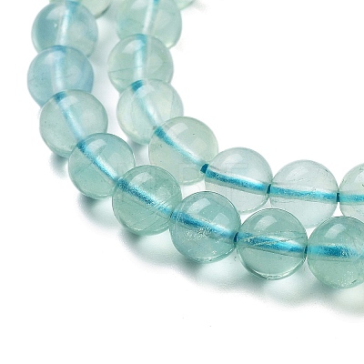 Natural Blue Fluorite Beads Strands G-E112-6mm-2-1