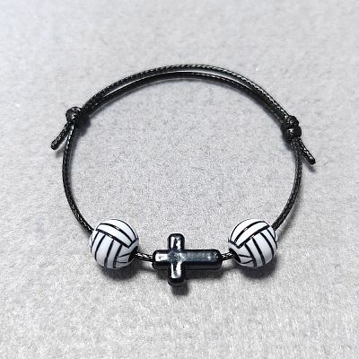 Waxed Polyester Cord Bracelets BJEW-WH00016-01-1