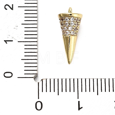 Brass Micro Pave Cubic Zirconia Pendants KK-L229-035G-1