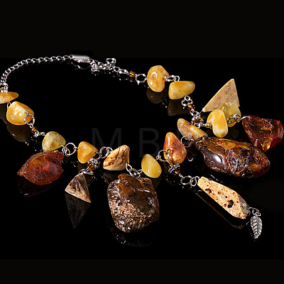 Olycraft Raw Rough Natural Mixed Gemstone Beads Strands G-OC0003-72-1