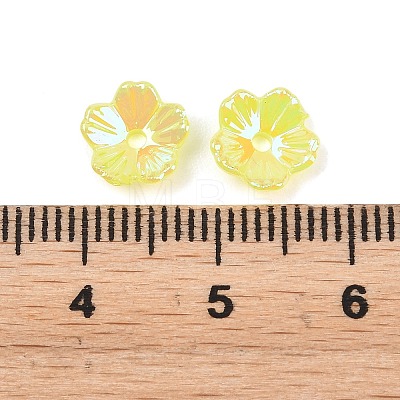 UV Plating Opaque Acrylic Bead Cap OACR-K001-45C-1