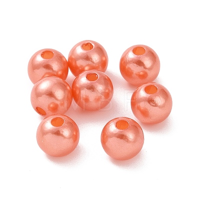 Imitation Pearl Acrylic Beads PL609-04-1