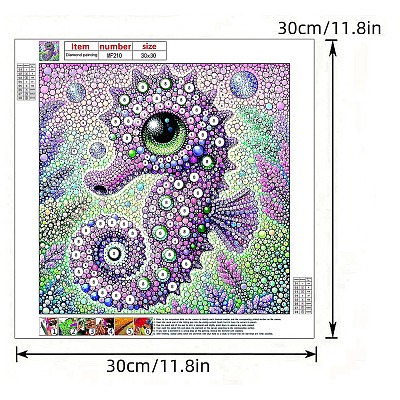 Seahorse DIY Diamond Painting Kits PW-WGDFC9D-01-1