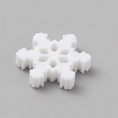 Christmas Opaque Resin Cabochons LS-RESI-WH0038-06C-1