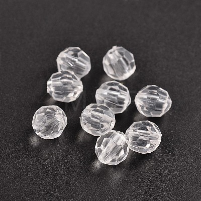 Round Transparent Acrylic Beads DB8mmC01-A-1