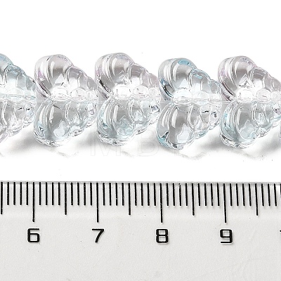 Transparent Glass Beads Strands GLAA-E049-01B-1