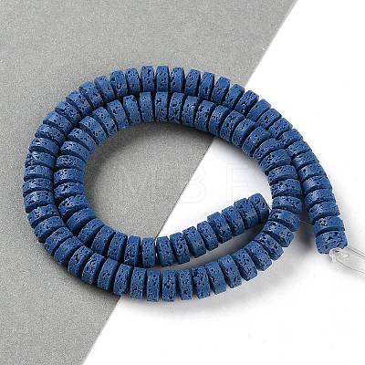 Synthetic Lava Rock Dyed Beads Strands G-H311-09-08-1