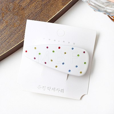 Cellulose Acetate Snap Hair Clips for Women Girls PW-WG03F65-06-1