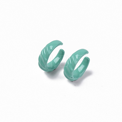 Spray Painted Alloy Cuff Rings X-RJEW-T011-04-RS-1