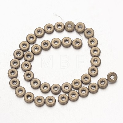 Electroplate Non-magnetic Synthetic Hematite Beads Strands G-F300-03A-F06-1