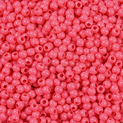 Opaque Acrylic Beads SACR-A007-01B-22-1