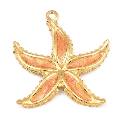 304 Stainless Steel Enamel Pendants SA-CBA033B-03G-04-1