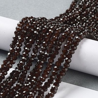Baking Paint Imitation Jade Glass Bead Strands X-DGLA-A034-J4MM-A11-1