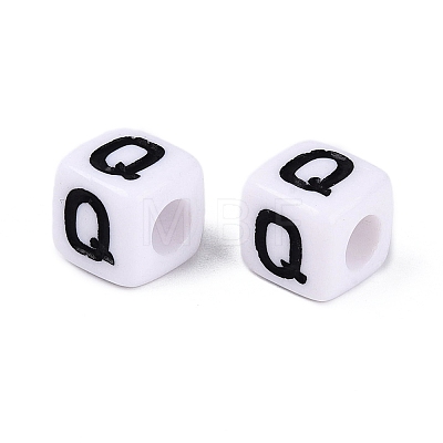 Opaque Acrylic Beads SACR-N020-04A-Q-1