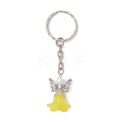 Angel Acrylic & Alloy Pendant Keychain KEYC-JKC00597-05-1