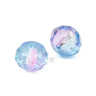 Two-Tone Transparent Acrylic Beads AC-CBAE44E-01A-06-1