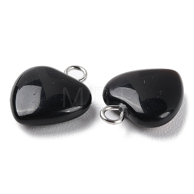 Natural Obsidian Pendants G-E603-01P-04-1