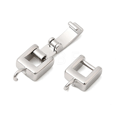 Brass Fold Over Clasps KK-Z150-20P-02-1
