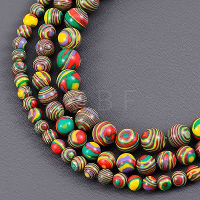 3 Strands 3 Style Synthetic Malachite Beads Strands G-SZ0001-49B-1