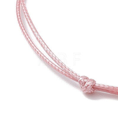 Waxed Polyester Braided Bead Bracelets BJEW-JB11102-1