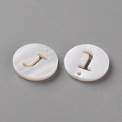 Natural Freshwater Shell Pendants SHEL-Q311-008J-1