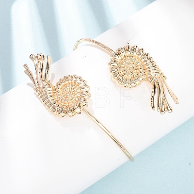 Alloy Cuff Bangles BJEW-Z168-01G-04-1