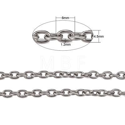 304 Stainless Steel Cable Chains X-CHS-R009-11-1