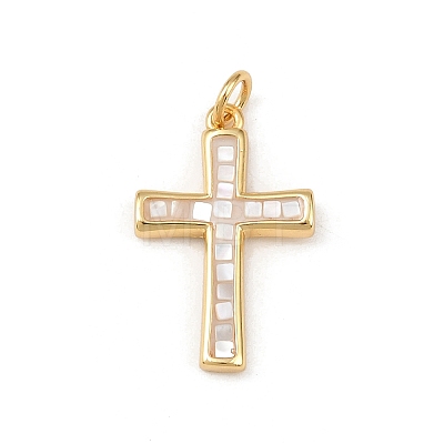 Brass Enamel Pendants KK-L255-07G-01-1