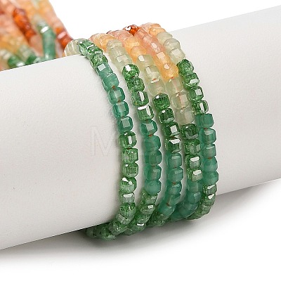 Gradient Color Cubic Zirconia Bead Strands ZIRC-F144-02C-1