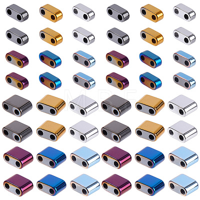 480Pcs 12 Colors Electroplated Non-magnetic Synthetic Hematite Beads G-SC0003-88-1
