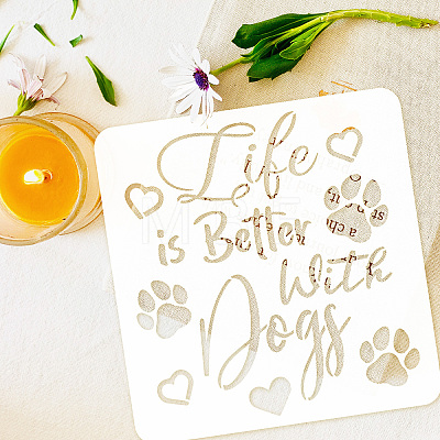 PET Hollow Out Drawing Painting Stencils DIY-WH0391-0632-1