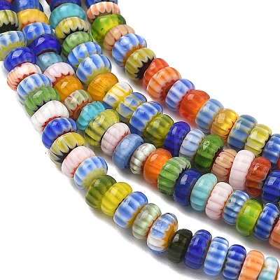 Handemade Millefiori Lampwork Beads LAMP-D009-01A-1