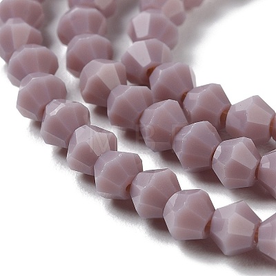 Opaque Solid Color Imitation Jade Glass Beads Strands EGLA-A039-P4mm-D13-1