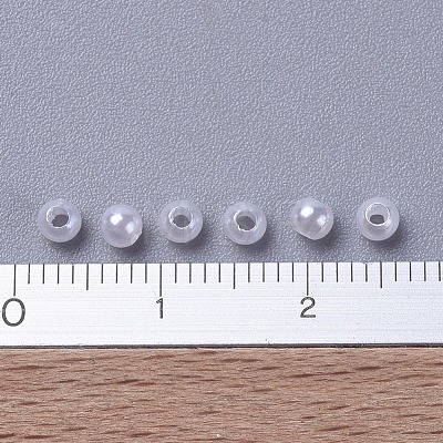 Imitated Pearl Acrylic Beads PACR-3D-1-1