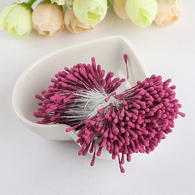 Plastic Artificial Matte Flower Core PW-WG40922-27-1