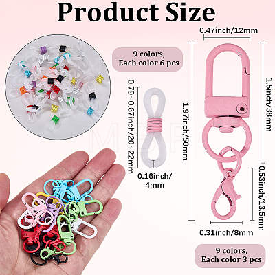 Alloy Swivel Clasps Lanyard Snap Hook FIND-SC0022-90-1