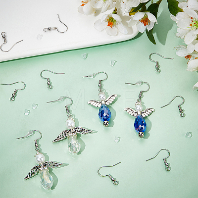 400Pcs 316 Surgical Stainless Steel Hook Earrings STAS-BBC0006-23-1