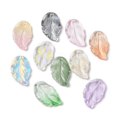 Dyed & Heated Glass Pendants GLAA-B009-06-1